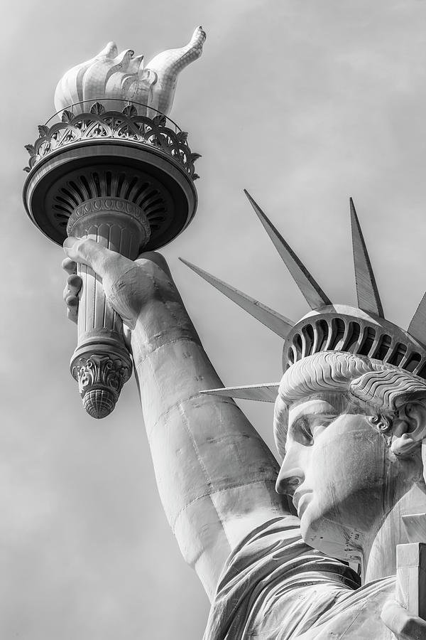 New York City Monochrome Statue Of Liberty Photograph By Melanie Viola