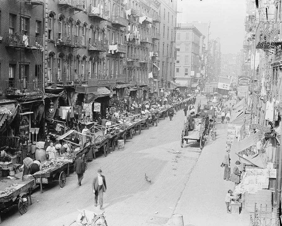 New York City, New York, Mulberry Street, Early 1900's Photograph by ...