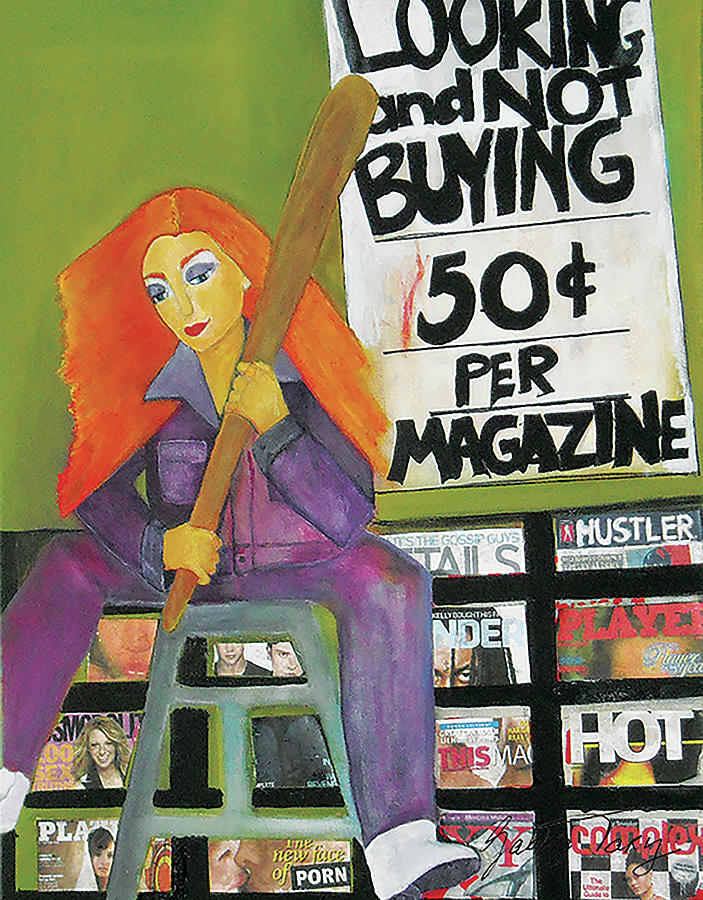 New York City News Stand Painting by Gabby Tary