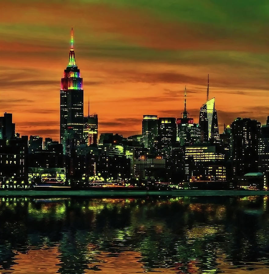 New York City Nights Digital Art by Bob Smerecki - Fine Art America