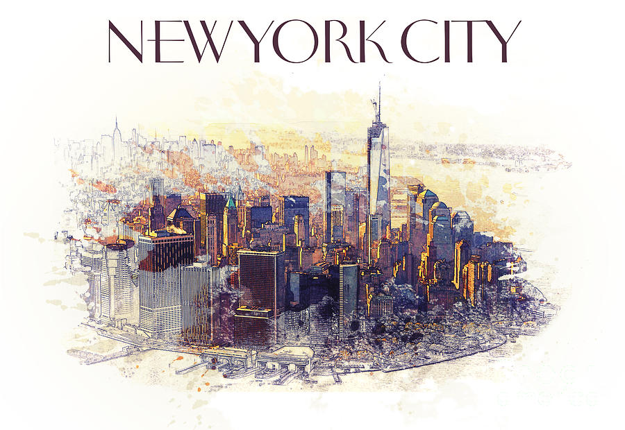 New York City Digital Art by Shawna Mac Fine Art America