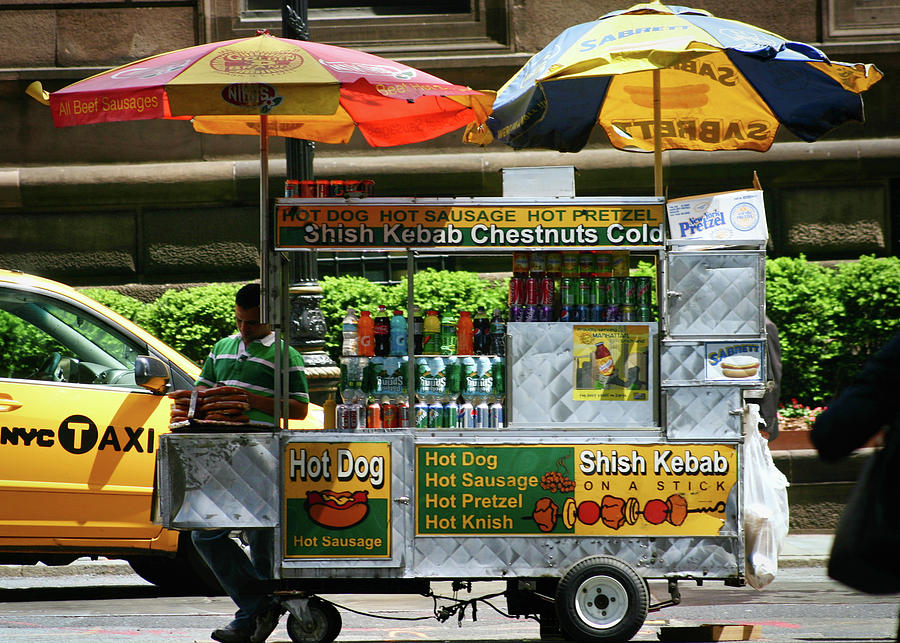 New York City Shish Kebabs Photograph by Gene Taylor