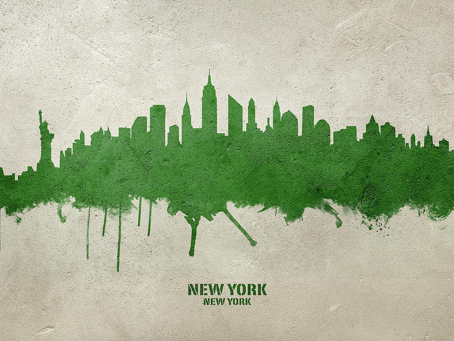 New York City Skyline #31 Digital Art by Michael Tompsett