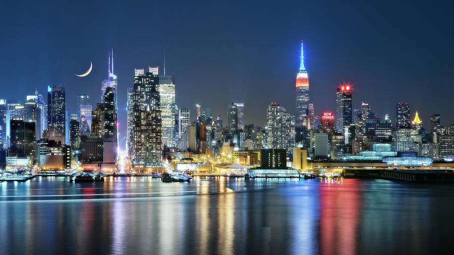 New York City Photograph - New York City skyline at 42nd street by Eduard Moldoveanu