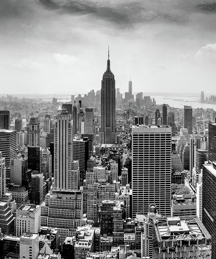 New York City Skyline BW Triptych_2 Photograph by Az Jackson