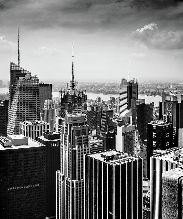 New York City Skyline BW Triptych_3 Photograph by Az Jackson