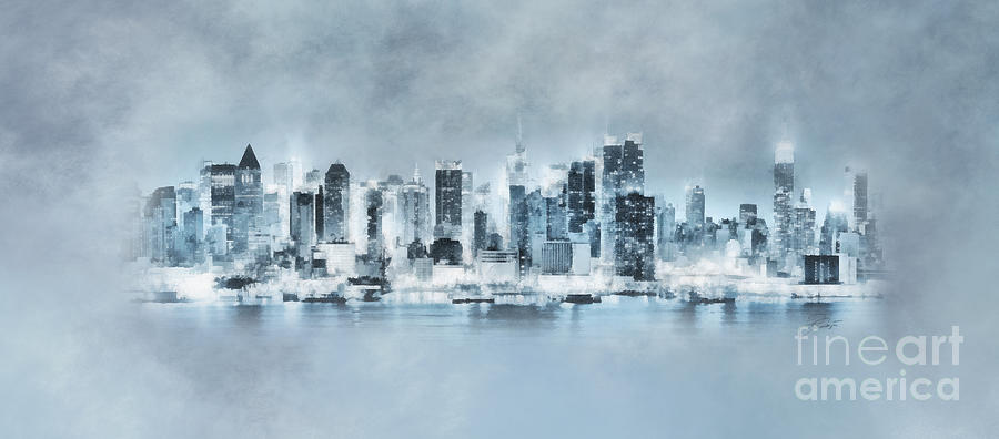 New York City Skyline Digital Art by Jerzy Czyz
