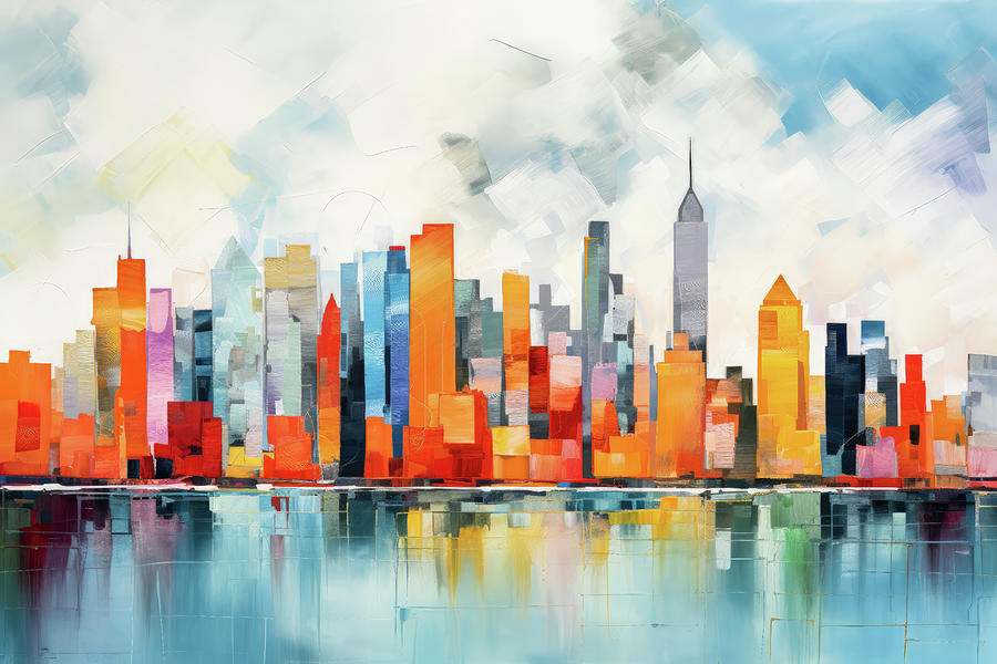 New York City Skyline Painting by Imagine ART