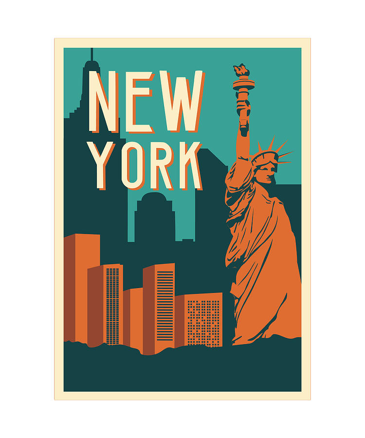 New York City Statue of Liberty Gift Digital Art by Qwerty Designs ...