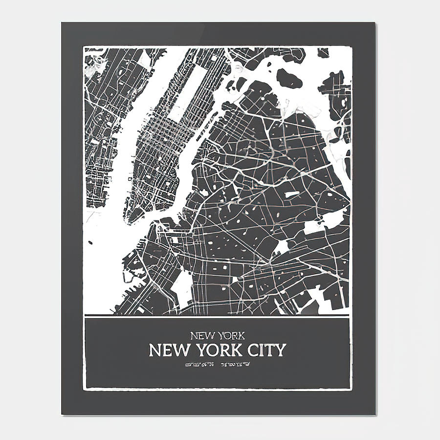 New York City Street Map Tapestry - Textile by Caitlin Jackson