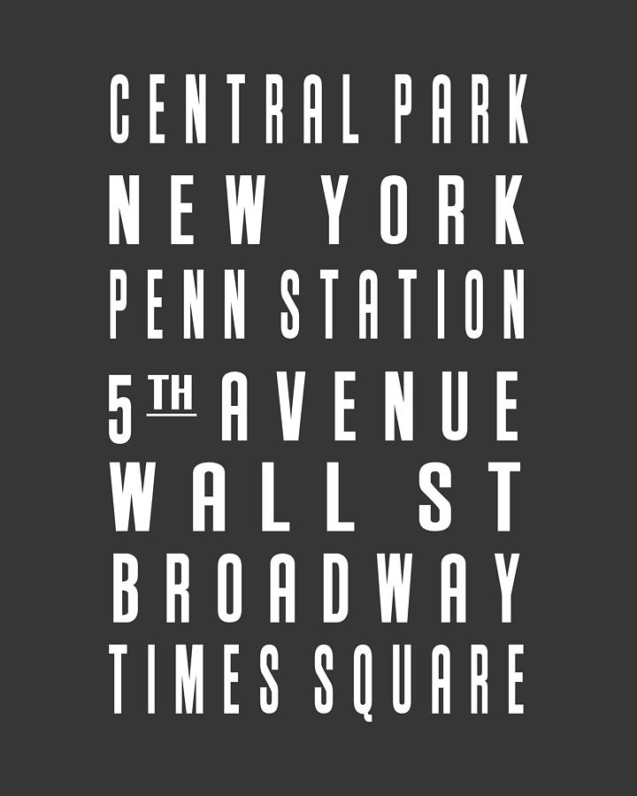 New York City Subway Sign N04 Digital Art