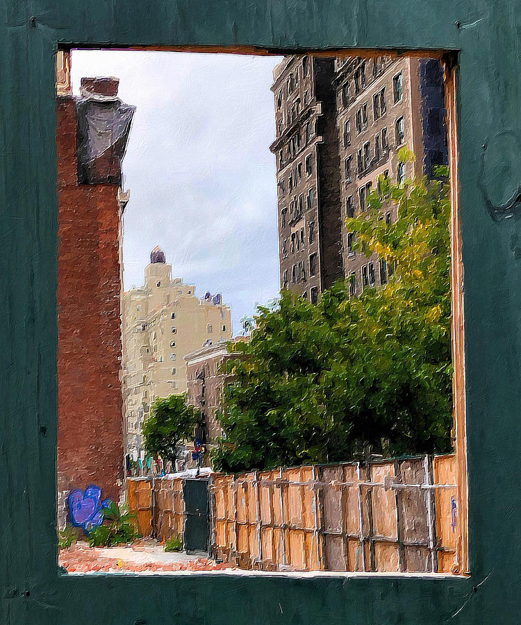 New York City Window Painting Painting by Tony Rubino