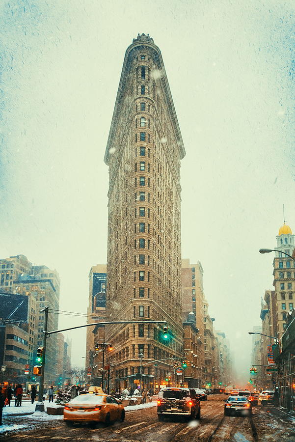 New York City winter Photograph by Songquan Deng