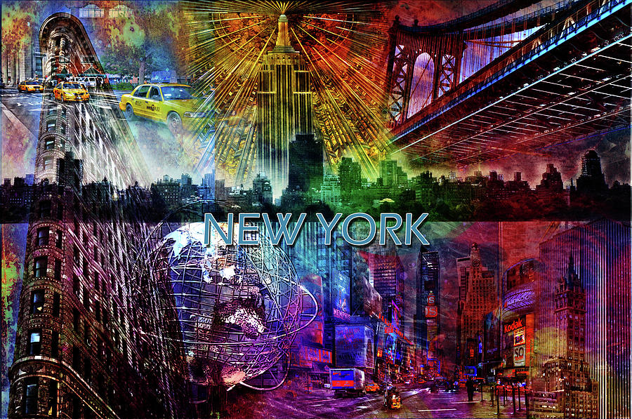 New York Collage Photograph