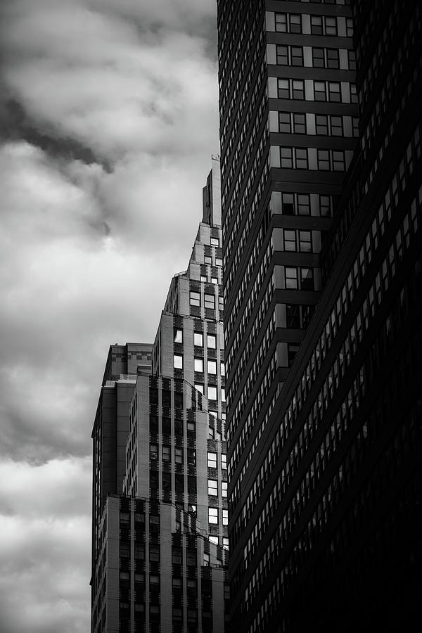 New York Evening Light In Black and White Photograph by Chrystal Mimbs