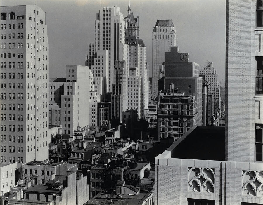 New York from An American Place Photograph by Alfred Stieglitz Fine