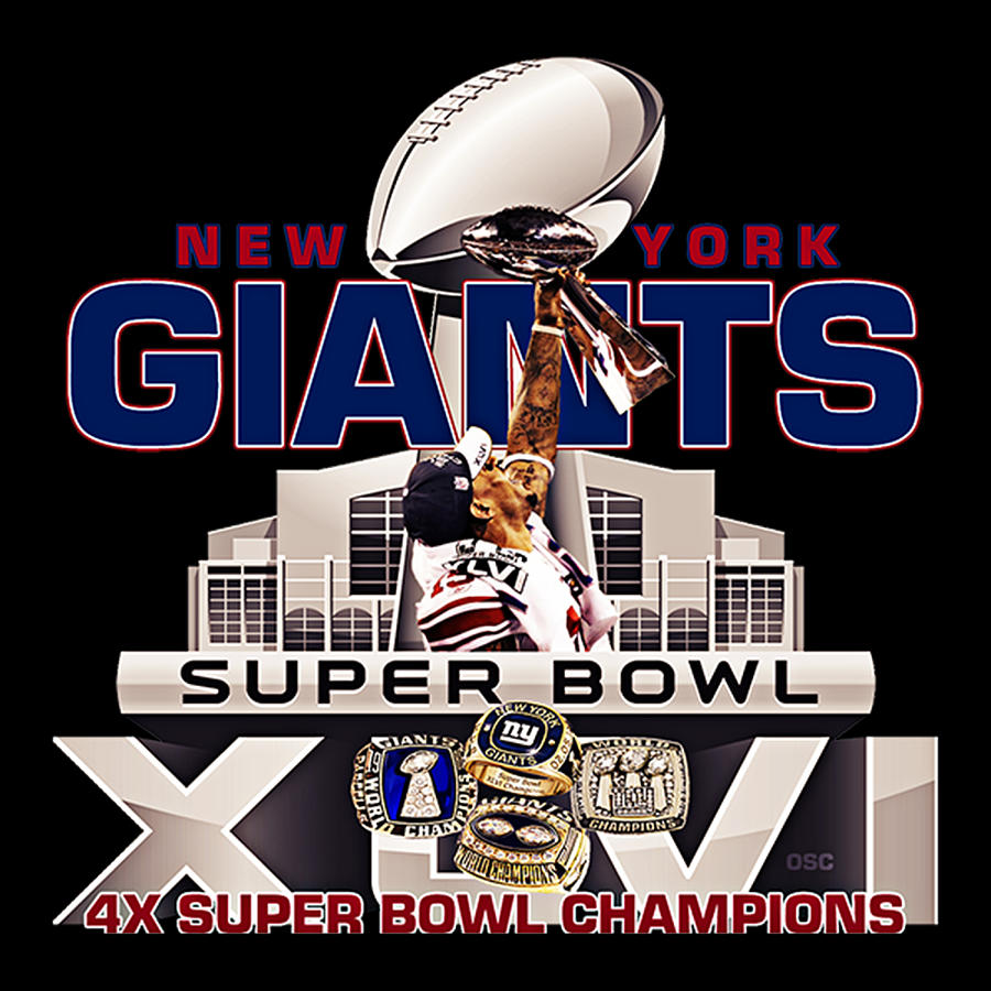 New York Giant Super Bowl Championsip Digital Art by Louis Preston ...