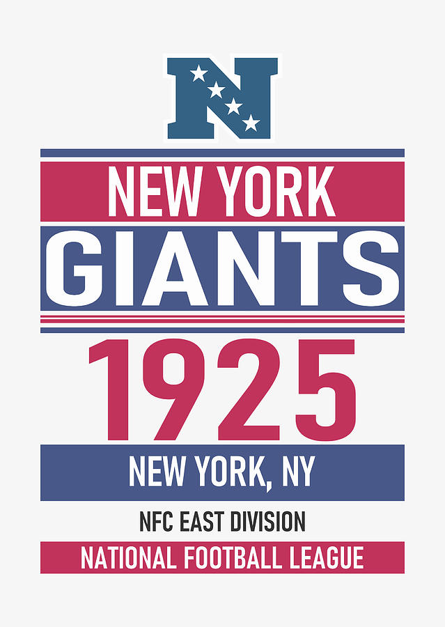 New York Giants NFL Team Silhouette SVG