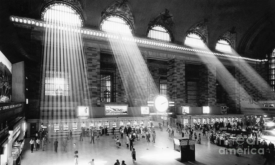 New York Grand Central Station, 1959 Photograph by Angelo Rizzuto