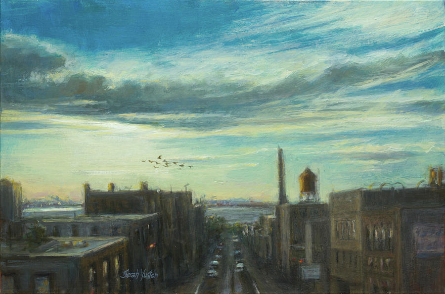 New York Harbor From The Gowanus Painting