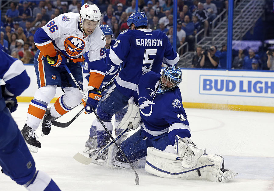 New York Islanders v Tampa Bay Lightning - Game One Photograph by Mike Carlson