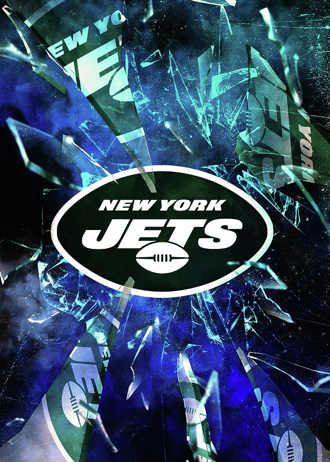 Jets - Vintage Jet Ball (White) - New York Jets - Posters and Art