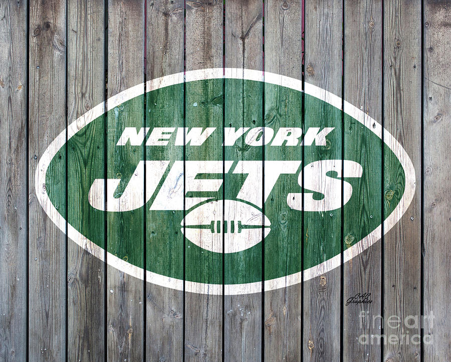 New York Jets Wood Art Digital Art by CAC Graphics