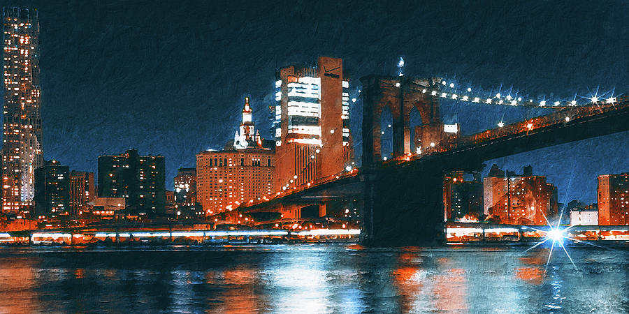 New York, Manhattan Panorama - 23 Painting