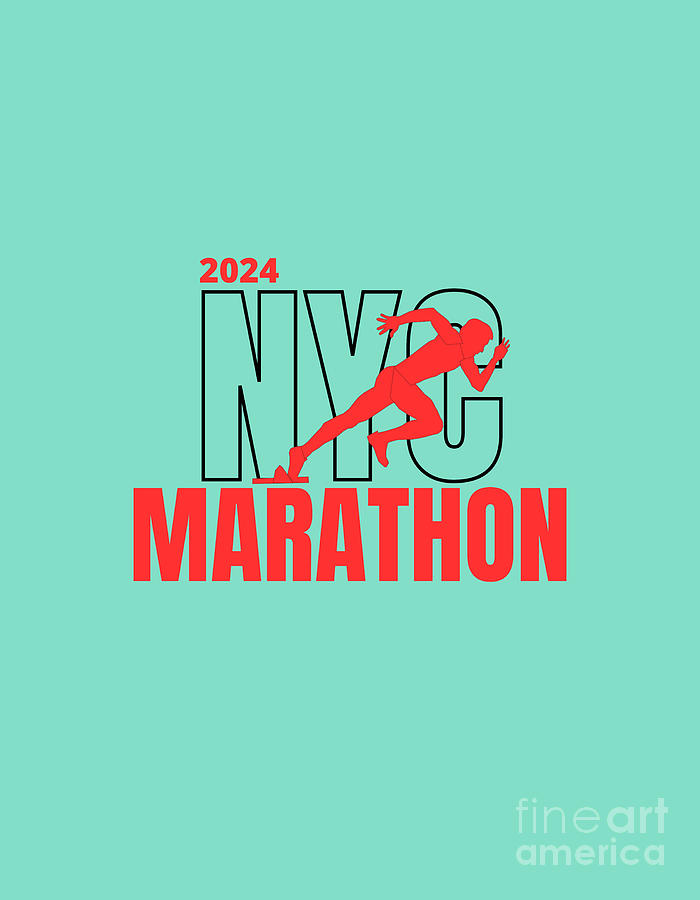 New york marathon 2024 Digital Art by David Bskn Fine Art America