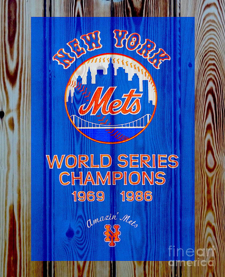 New York Mets Banner Digital Art by Steven Parker