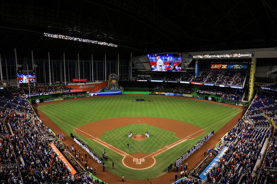 New York Mets v Miami Marlins Photograph by Rob Foldy New York Mets v Miami Marlins Photograph by Rob Foldy