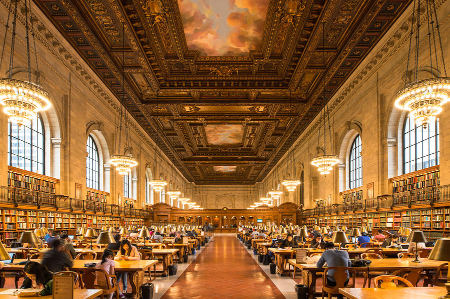 New York Public Library Photograph by HaizhanZheng