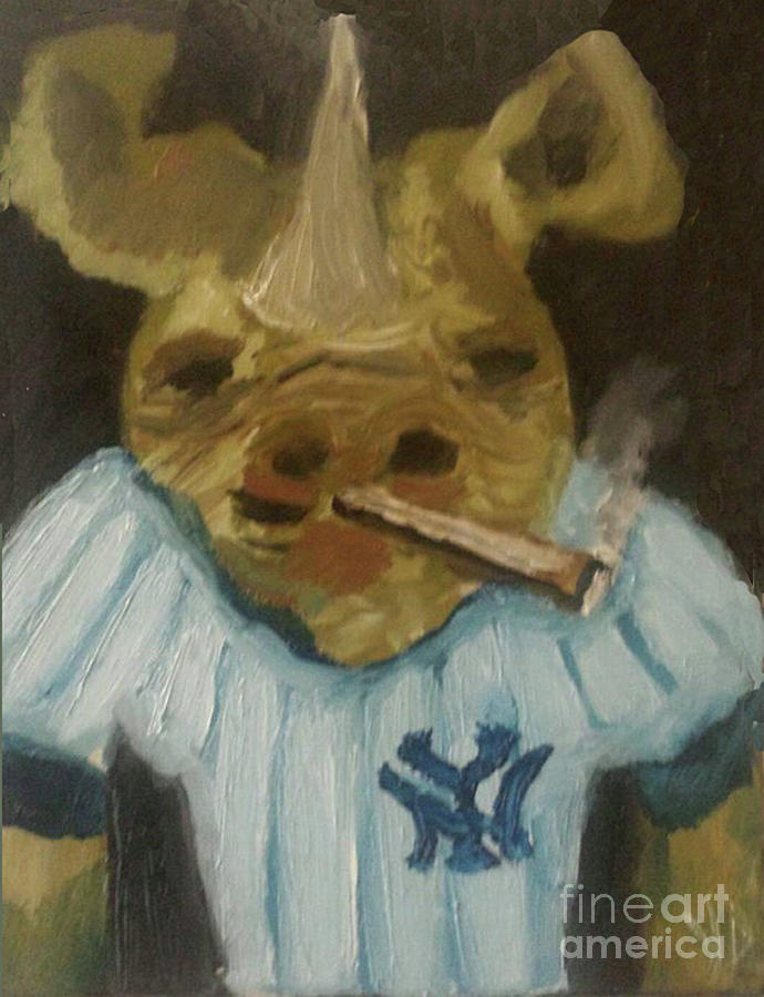 New York Rhinoceros Painting