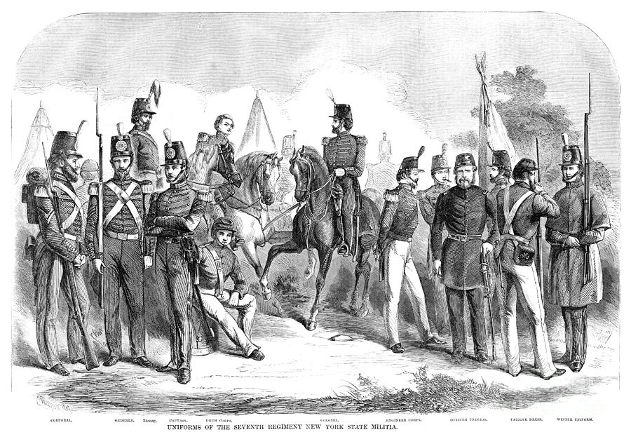 New York Seventh Regiment Drawing by Granger