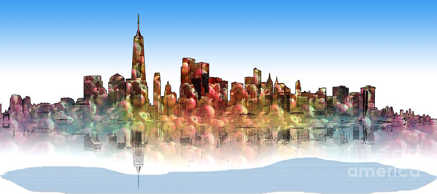 New York Skyline #iii Digital Art