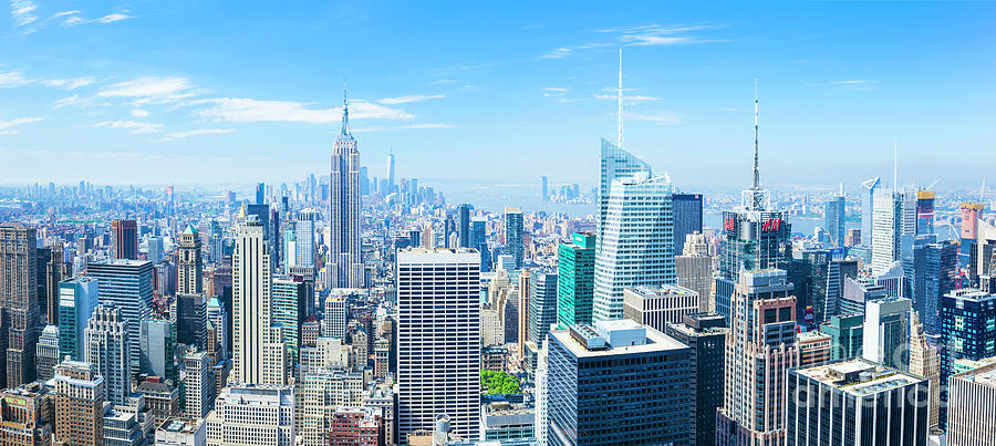 New York skyline panorama Photograph by Neale And Judith Clark