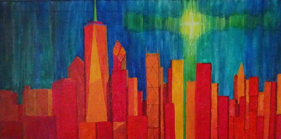 New York Skyline Painting by Vincent Cricchio