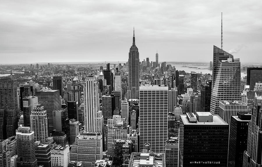 Black And White Photograph - New York Skyscrapers by Vicki Walsh
