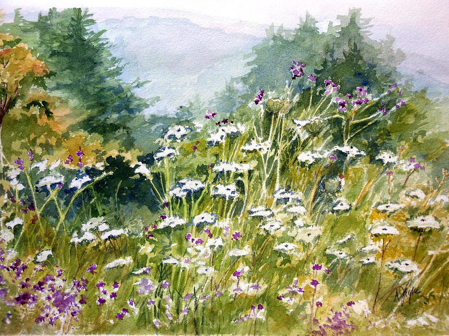 New York State Meadows Painting by Anna Jacke