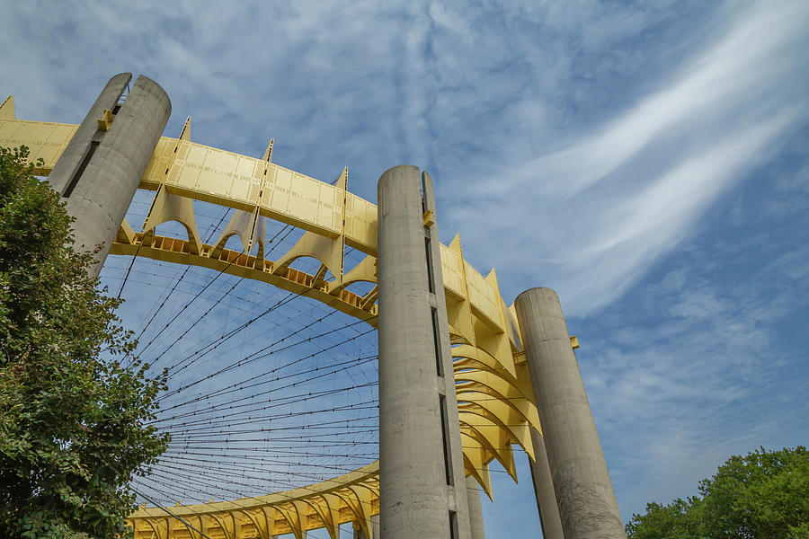 New York State Pavilion and Sky Photograph by Cate Franklyn