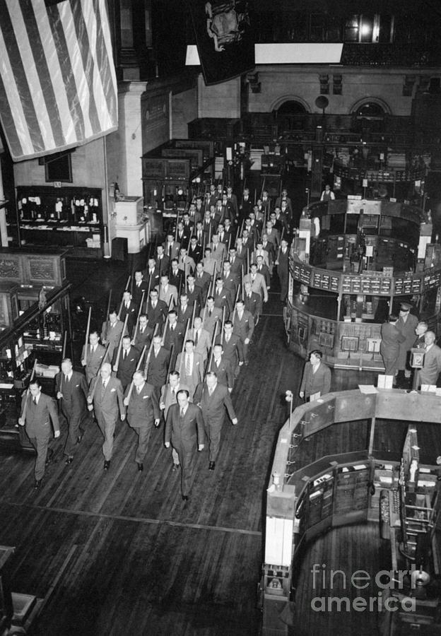 New York Stock Exchange, 1942 Photograph by Granger