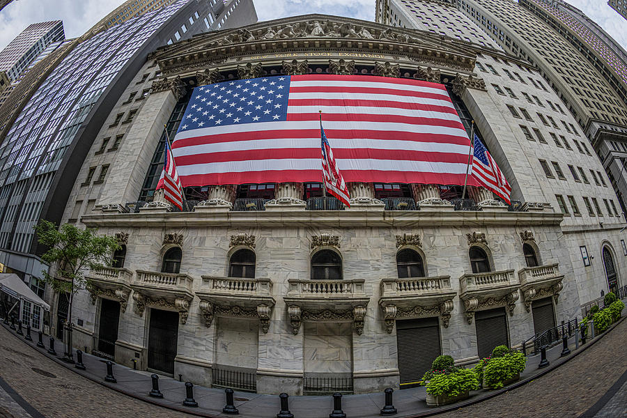 New York Stock  Exchange II BW Photograph by Susan Candelario