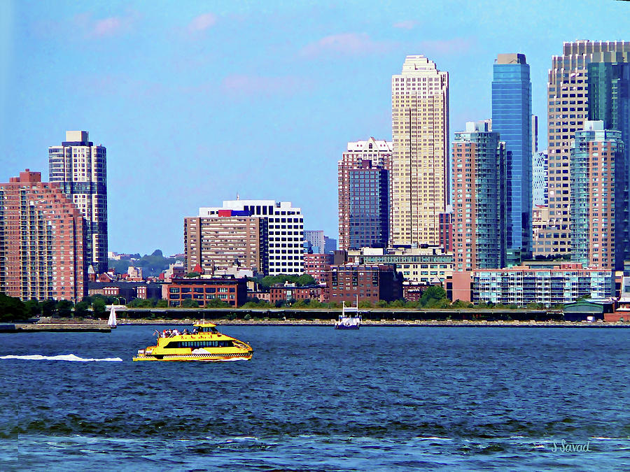 City Photograph - New York Water Taxi by Susan Savad