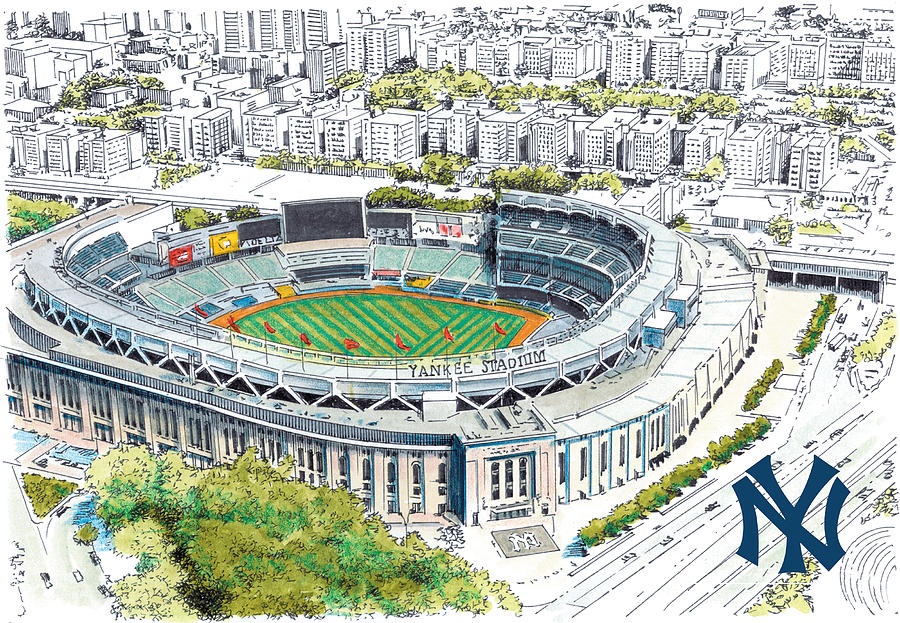 New York Yankees Baseball Painting - Limited Edition of 1 Artwork