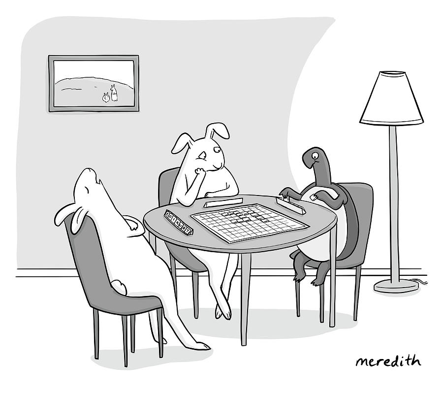 Turtle Drawing - New Yorker December 26, 2022 by Meredith Southard