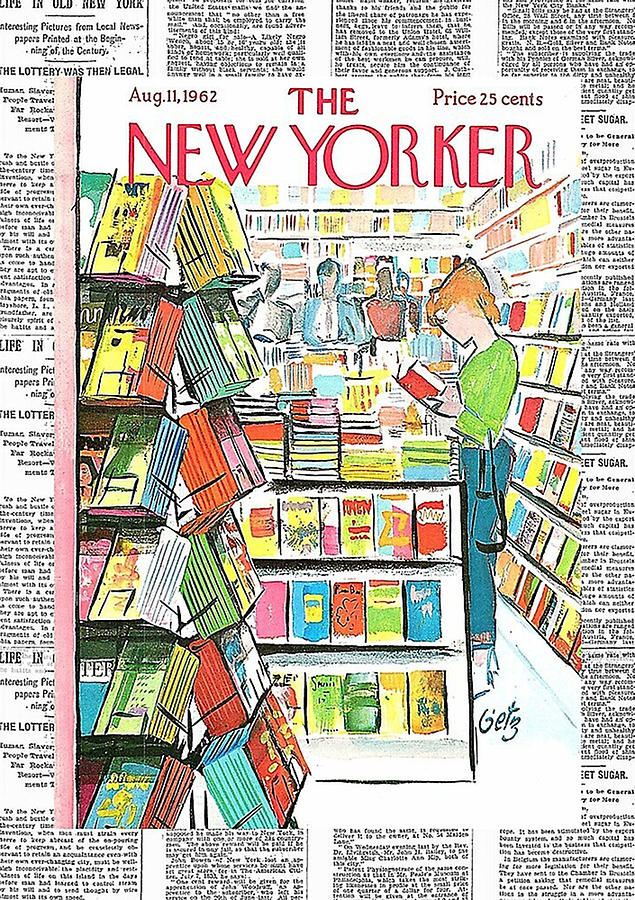 New Yorker Library Vintage Digital Art by Orio Nabby - Fine Art America