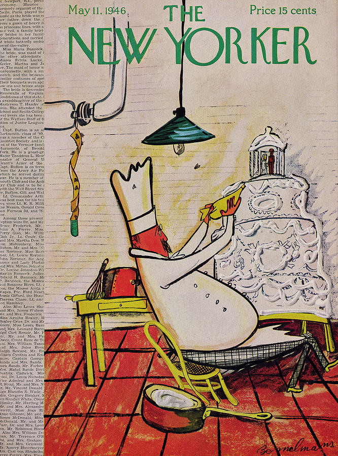 New Yorker May 11, 1946  Painting by Ludwig Bemelmans