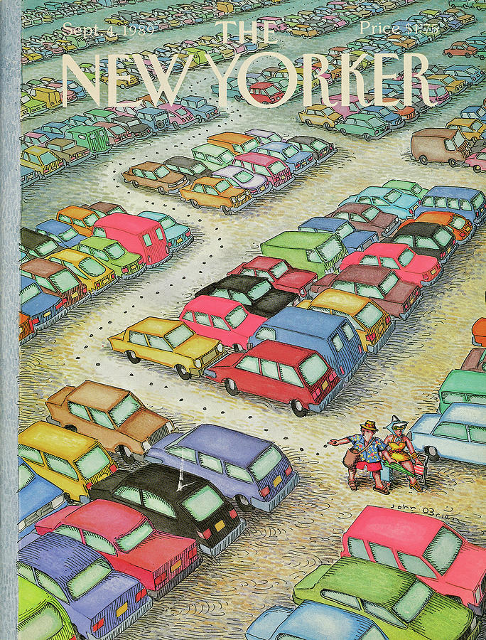 Beach Painting - New Yorker September 4, 1989 by John OBrien