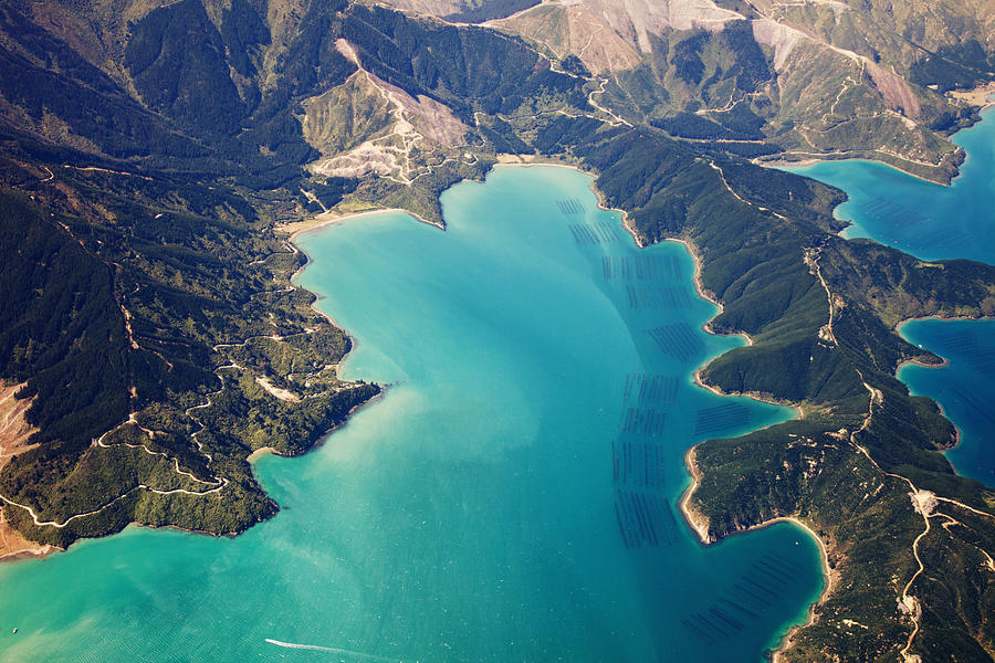 New Zealand aerial view Photograph by Piskunov