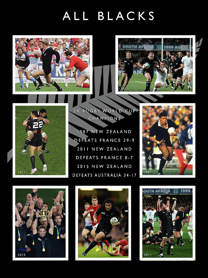 New Zealand All Blacks Poster Painting by Big 88 Artworks - Fine Art ...